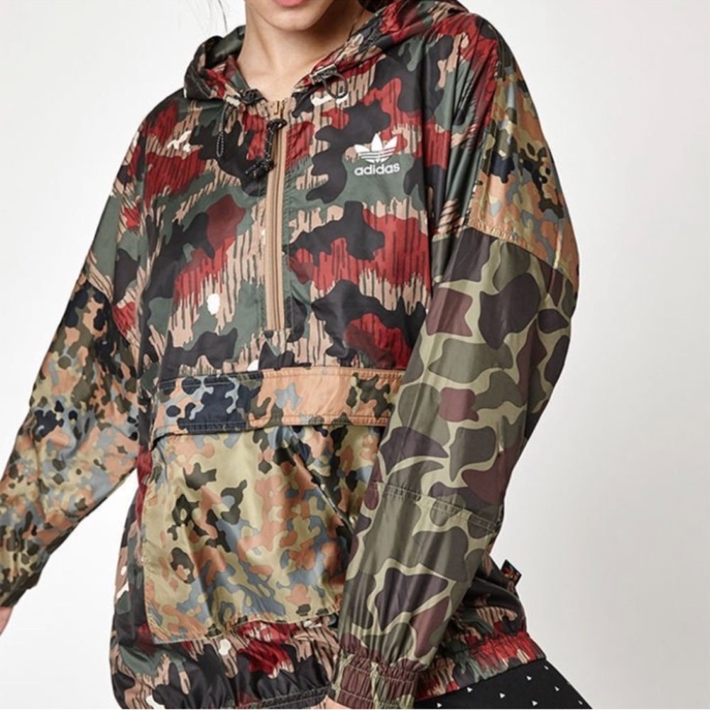 ADIDAS PHARRELL WILLIAMS HU HIKING CAMO WINDBREAKR, SIZE SMALL - Picture 4 of 12